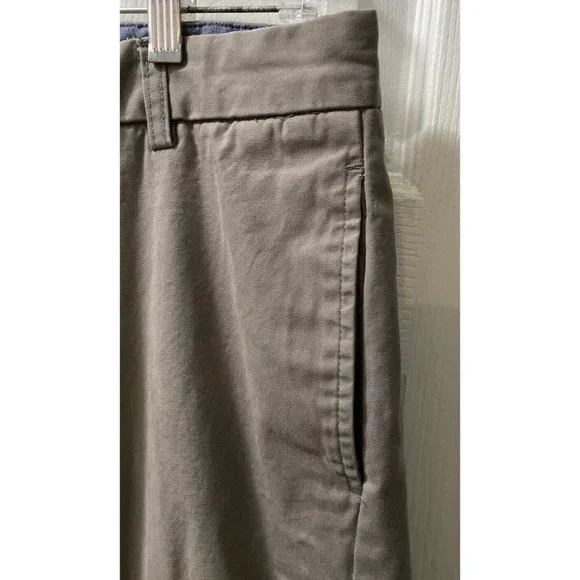 Banana Republic Chino Pants Gavin Men's 34x30 Green Straight Leg Cotton Mid Rise - Picture 2 of 7